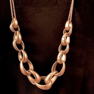 Satin Gold Chunky Necklace